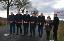 oficjalne otwarcie wyremontowanej drogi Milaczew - Skarzyn