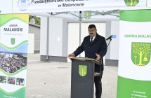 Uroczyste zakonczenie prac w oczyszczalni sciekow w Malanowie      